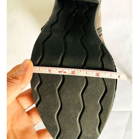 Ruff Hewn Dunham Triple Buckle Burnished Brown Ankle Boots Zip Up 8.5 M - Picture 8 of 10